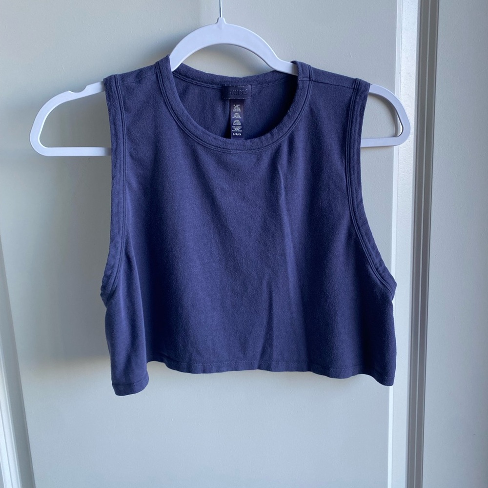 Skims size small navy crop top. Cotton, soft, and cute!